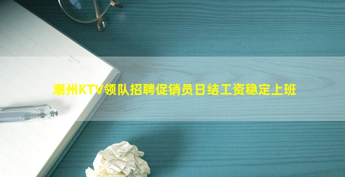 潮州KTV领队招聘促销员日结工资稳定上班